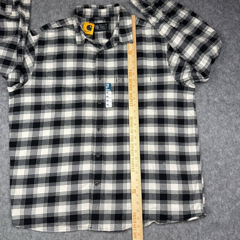 Carhartt Rugged Flex Loose Fit Flannel Mens XXL Long Sleeve Shirt TW5945-M - Picture 8 of 14